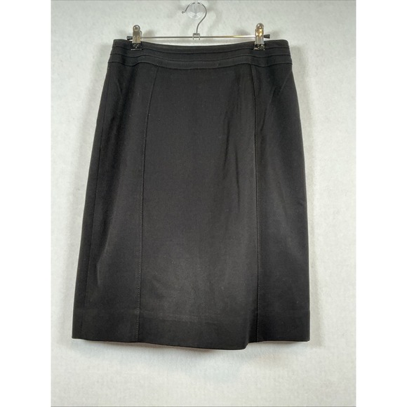 White House Black Market Dresses & Skirts - White House Black Market Womens Pencil Skirt Black Lined‎ Size 6 Back Vent